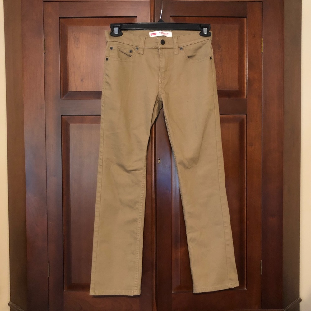 Levis 511 slim khaki jeans 27x27 boys 14